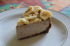 The ultimate banana Carambar cheesecake (Philadelphia inside)