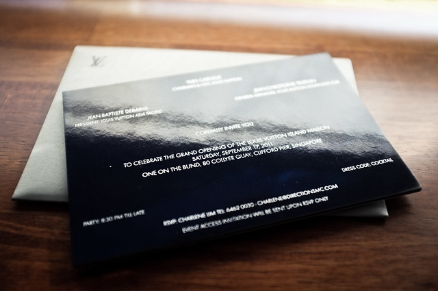 Louis Vuitton Island Maison invitation