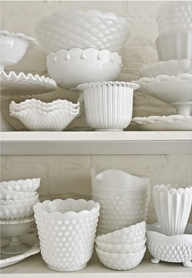 hobnail glass collection