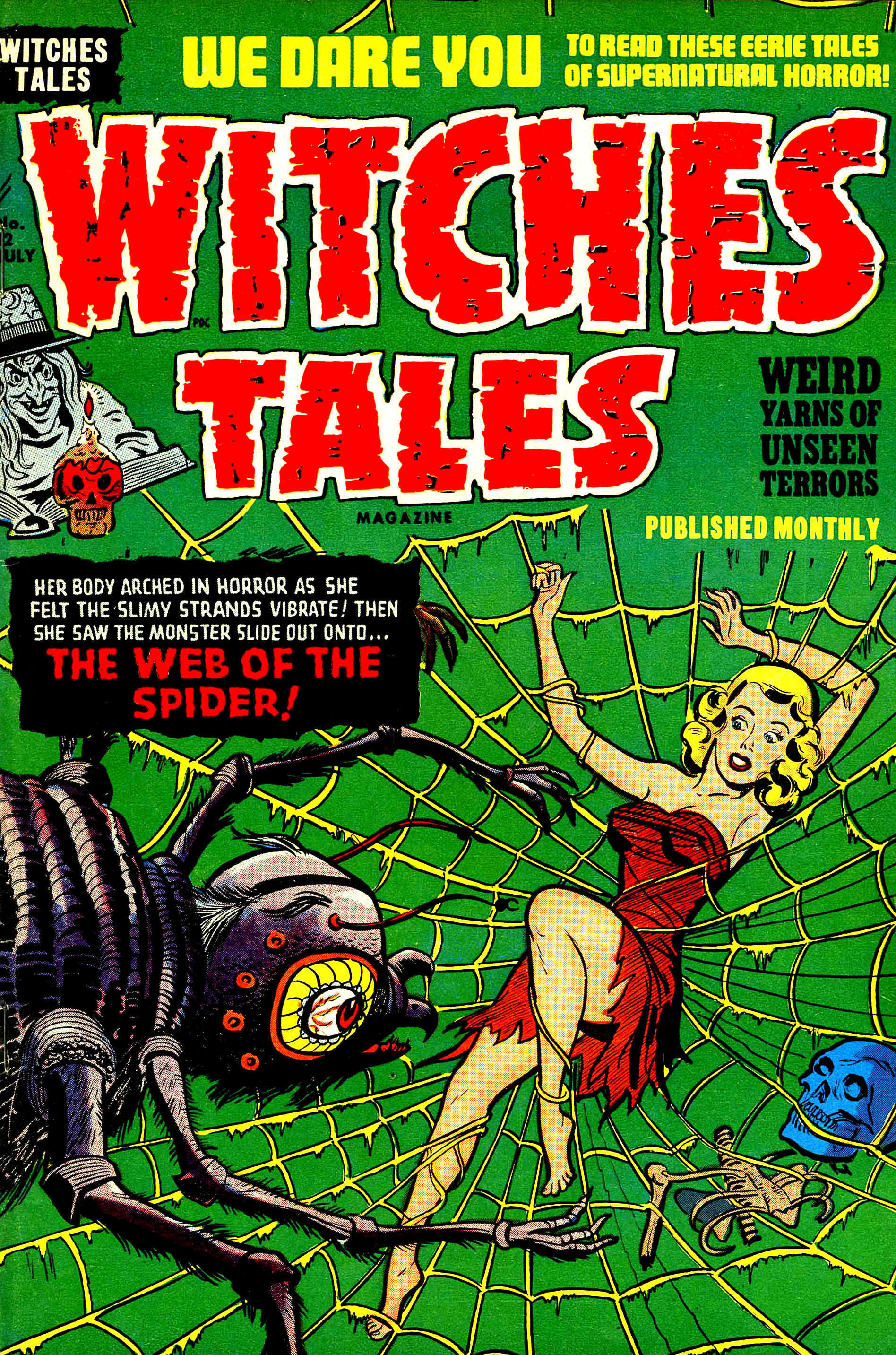 Witches Tales #12, Al Avison Cover (Harvey, 1952)