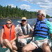 Twyla, Graham Yule and Steve in the Back Channel of Abram Lake
