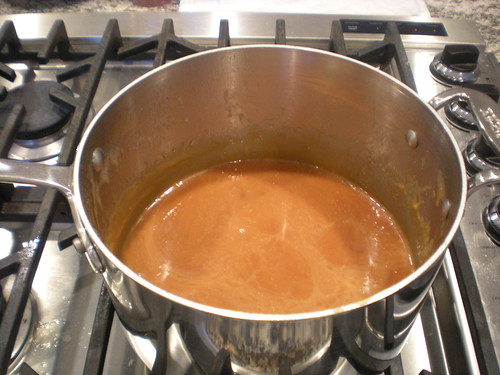 Fresh made caramel for the Whoopsies