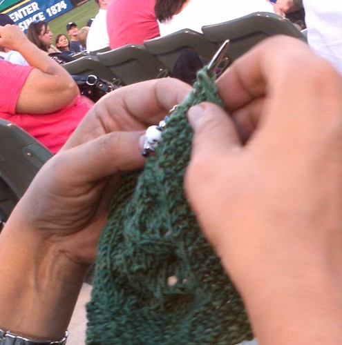 DS640 Pea pod baby sweater at the ball game