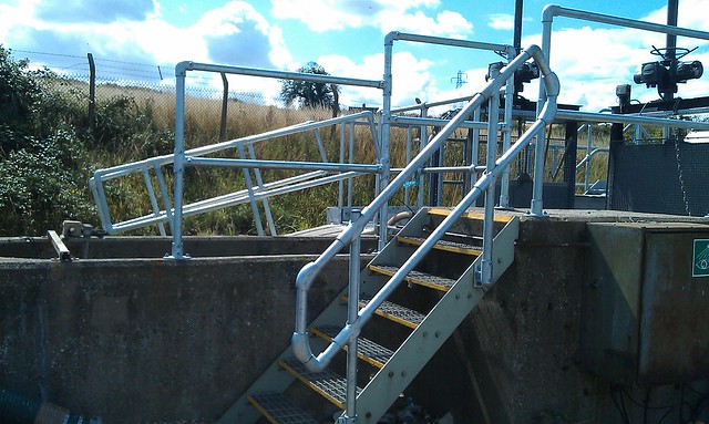 Kee Klamp Railing am Canwick Sewage Treatment Works