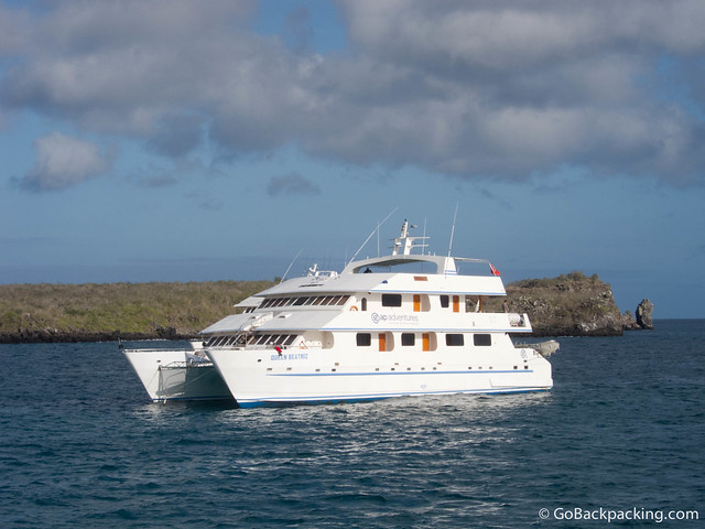 Queen Beatriz - a typical Deluxe catamaran