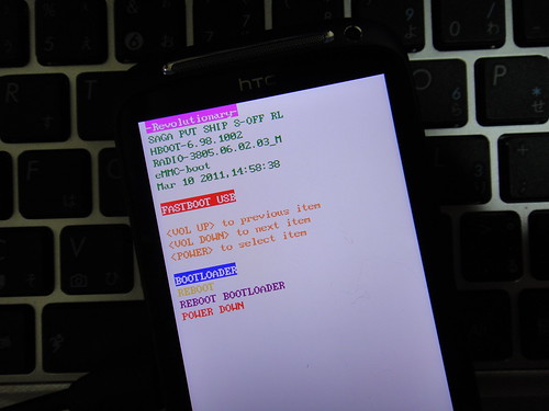 S-OFFed Desire S' bootloader