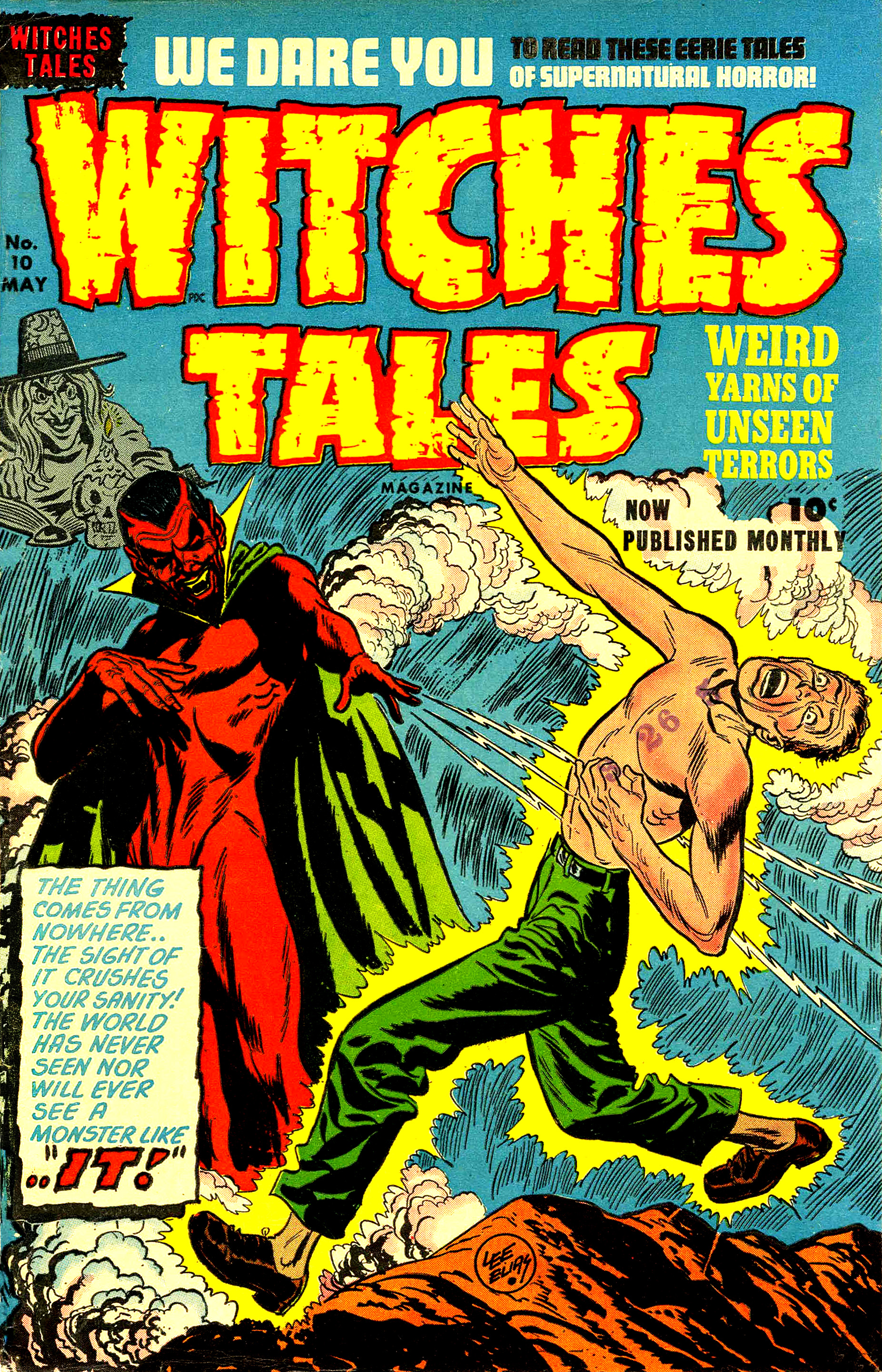 Witches Tales #10, Lee Elias Cover (Harvey, 1952)