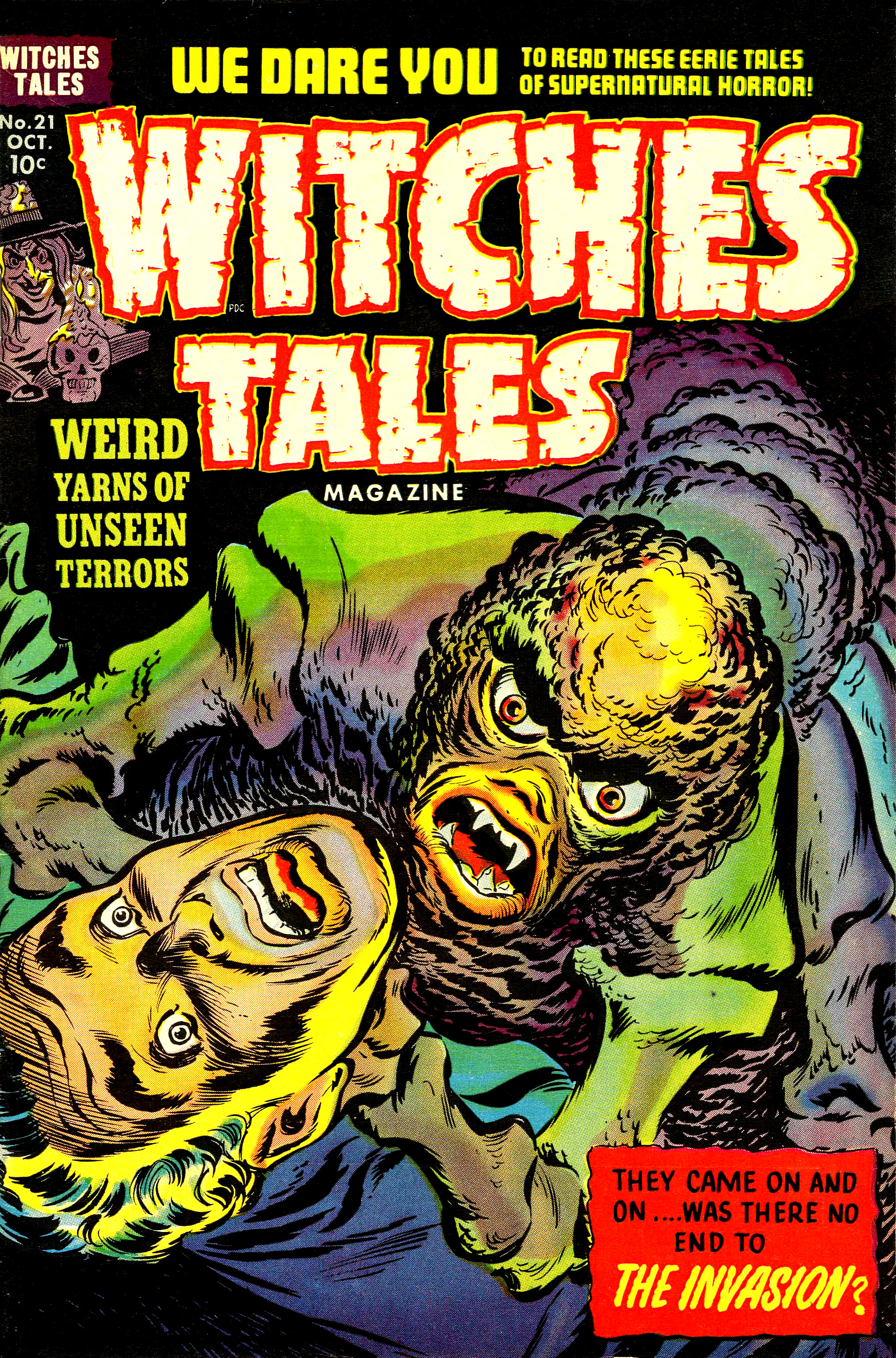 Witches Tales #21, Warren Kremer, Lee Elias Cover (Harvey, 1953)