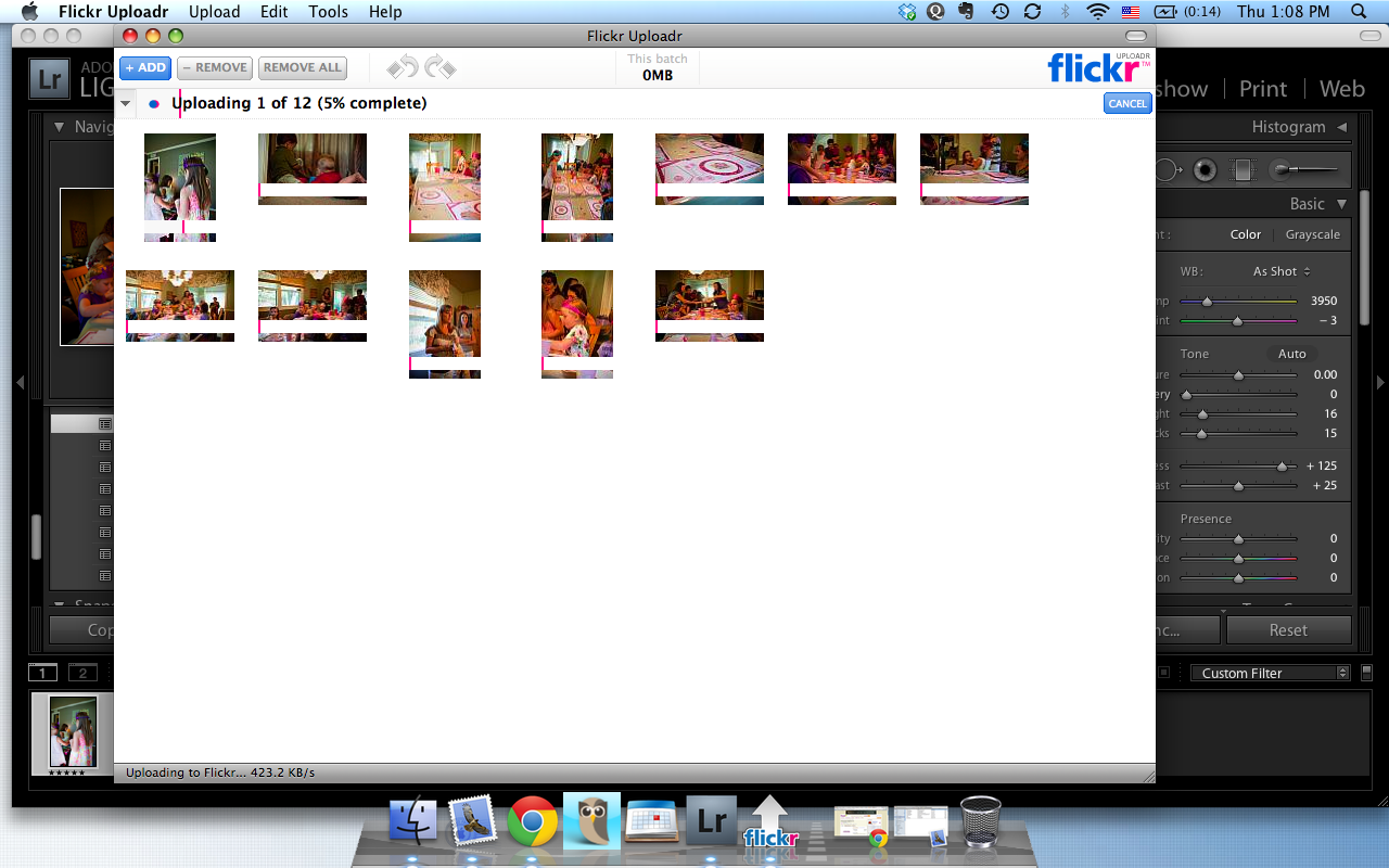 Using Flickr Uploadr