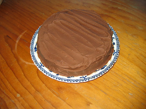 HCB - Chocolate Genoise with Peanut Butter Whipped Ganache