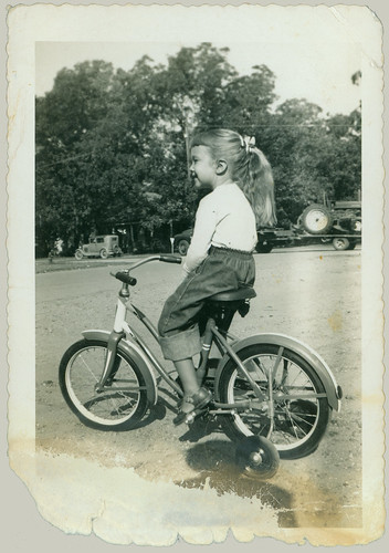 Girl on a bicycle 