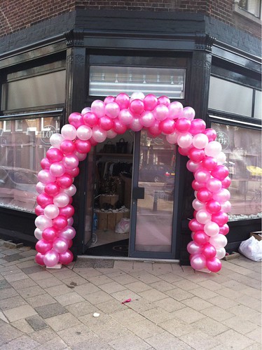 Ballonboog 6m Roze, Fuchsia en Wit LOF Fashion Rotterdam