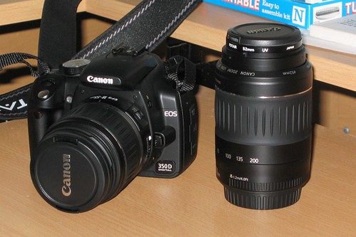 Canon EOS 350D with EF-S 18-55mm f/3.5-5.6 and EF 55-200mm f/4.5-5.6 II USM