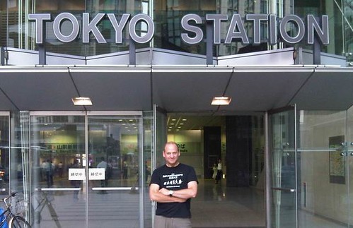 Stuart at Tokyo station