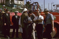 Cal Tek Industries fire 1833 N. Eastern. Mutual Aid with LA County Fire January 1966