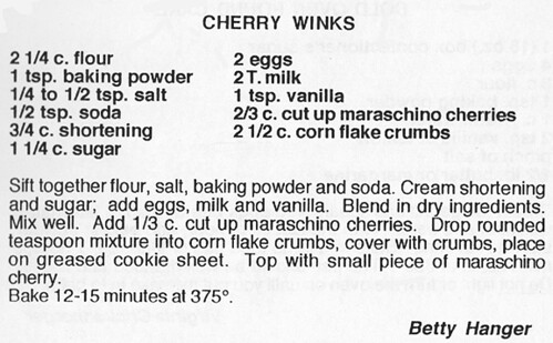 Cherry Winks Recipe