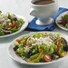 Tossed fresh greens topped with Greek olives, peppers, Feta cheese and our homemade Greek dressing.