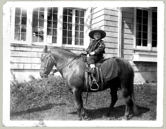 Boy on a horse enhanced