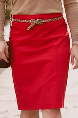the limited red pencil skirt