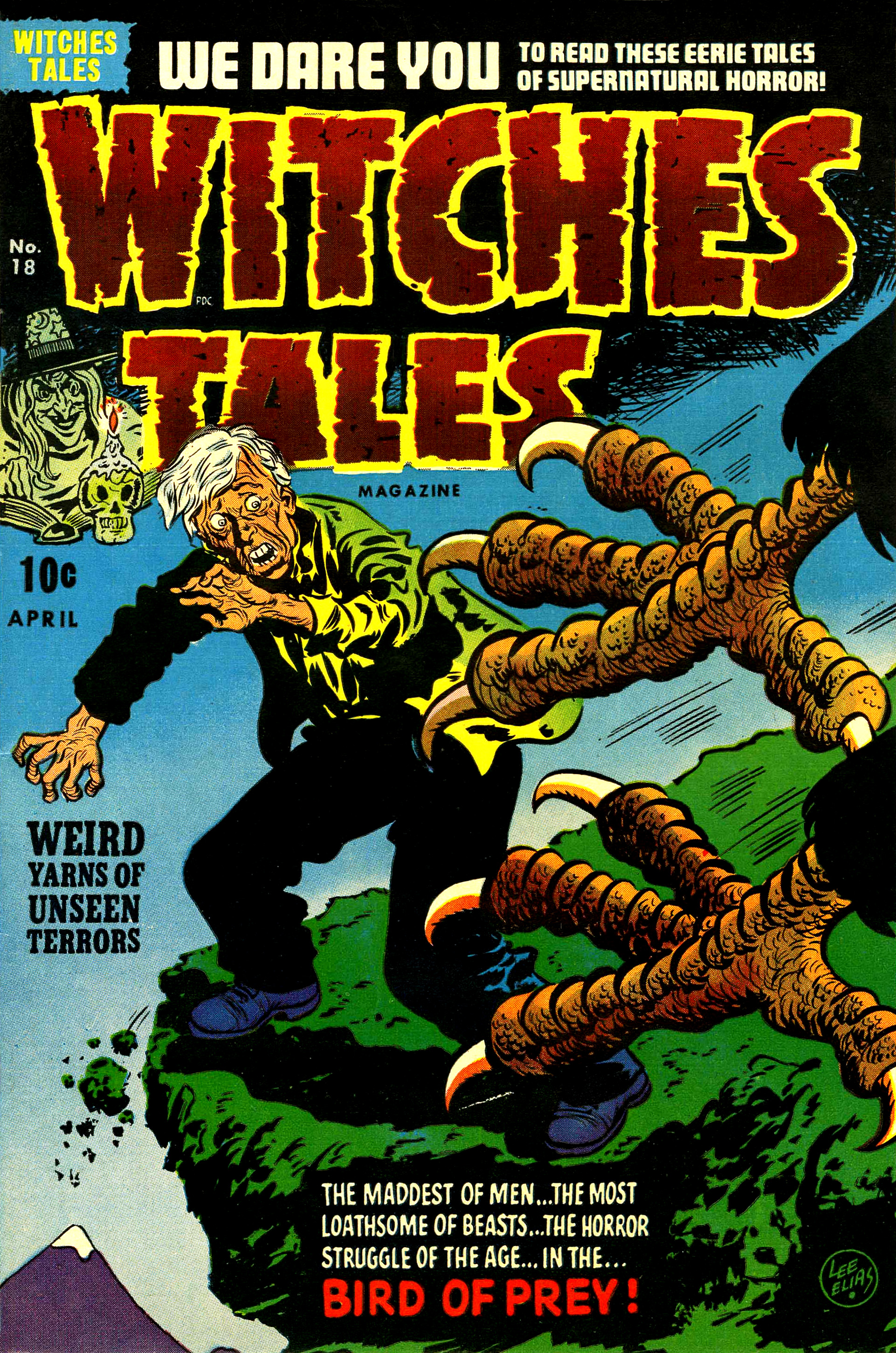 Witches Tales #18, Lee Elias Cover (Harvey, 1953)