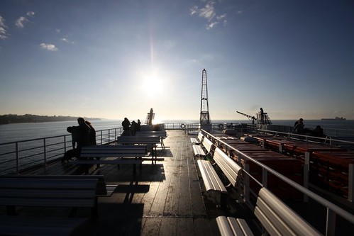 Top deck of the MV Sorrento