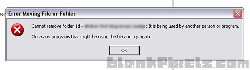 Error moving file or folder on Windows - blankpixels.com