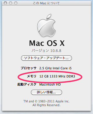 iMacメモリ増設