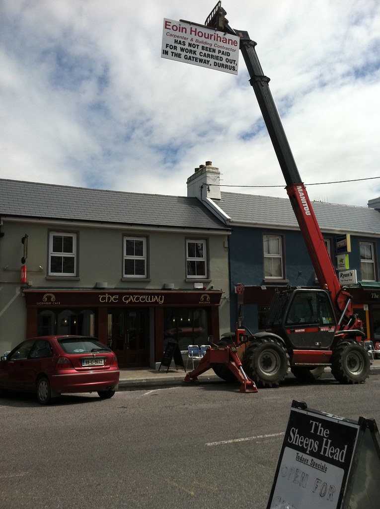 Eoin Hourihane Carpenter & Building Contractor Has not been paid for work carried out, in The Gateway, Durrus