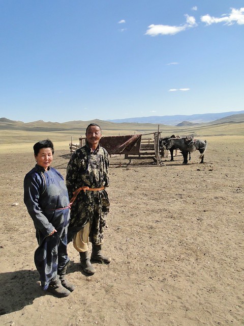 Nomadic Family Portrait on the Mongolian Steppes
