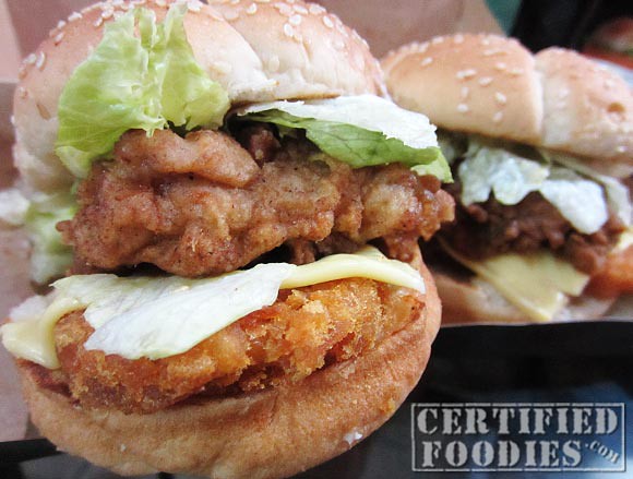 Our KFC Tower Burgers - CertifiedFoodies.com