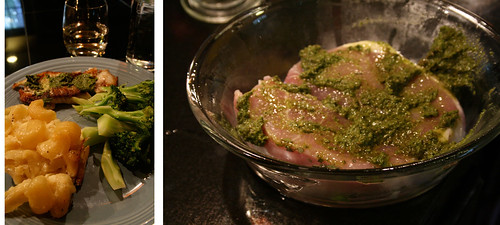 Meat with Pesto