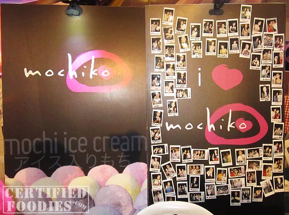 Photo wall at Mochiko's booth - Love it! - CertifiedFoodies.com
