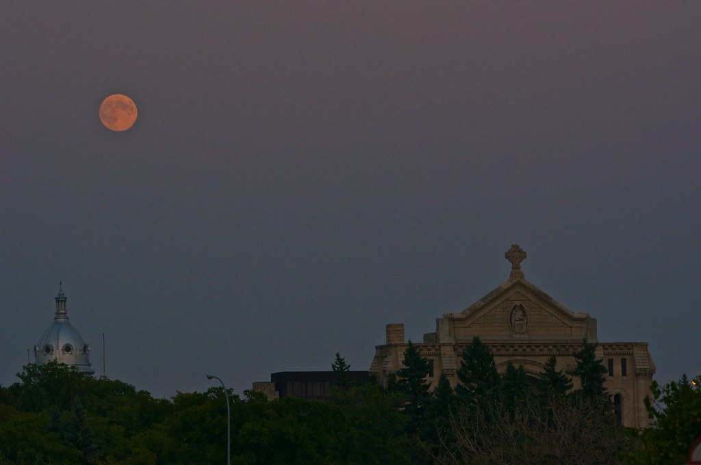 Moonrise over St Boniface