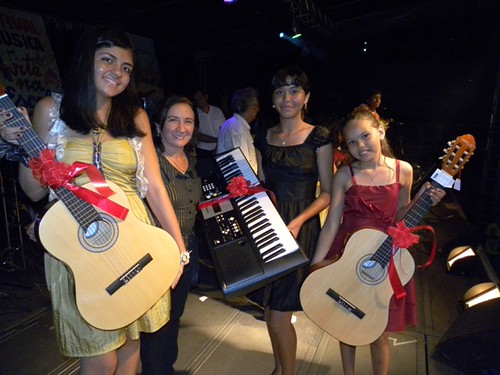 Vencedores do Festival de Música Arte na Escola. Foto Ronaldo Ferreira