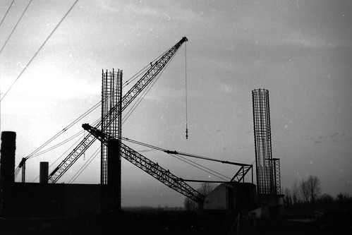 Hernando Desoto Bridge Construction 1969 by joespake