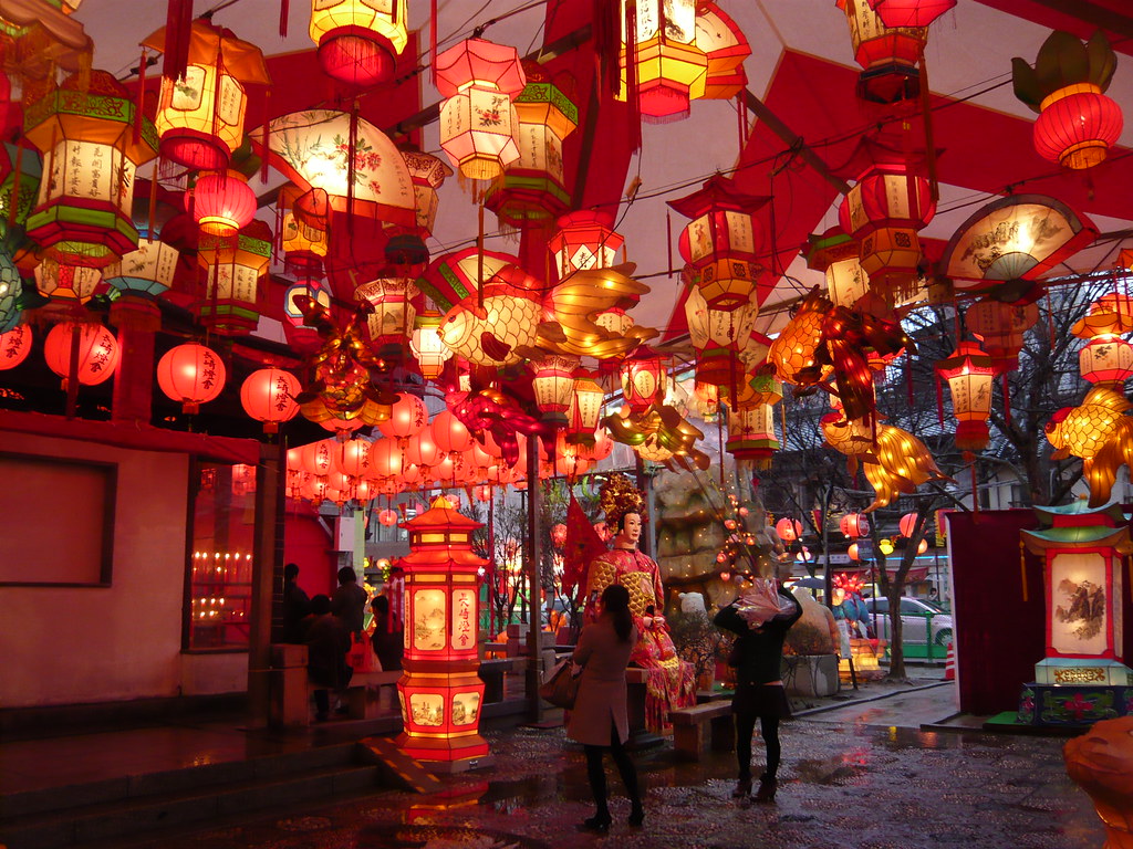 El Festival de las linternas de Nagasaki en Japón