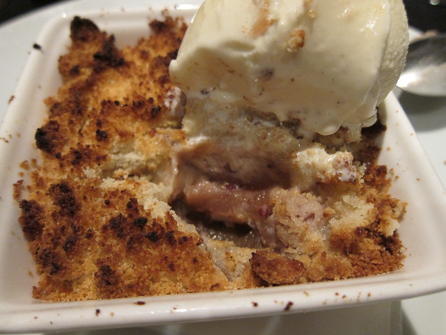 Dessert: Apple Crumple with Vanilla Ice Cream