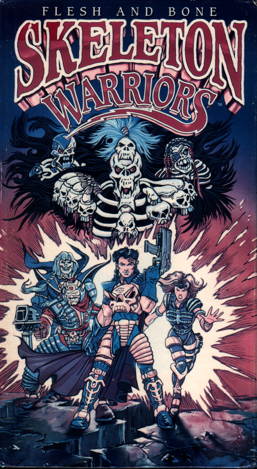 Skeleton Warriors Flesh and Bone VHS front cover