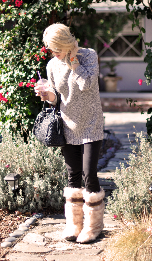 Cozy croc furry boots-weekend style