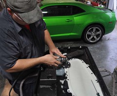 2011 Synergy Green Camaro 5th Gen custom door panel install • <a style="font-size:0.8em;" href="http://www.flickr.com/photos/85572005@N00/6303466808/" target="_blank">View on Flickr</a>