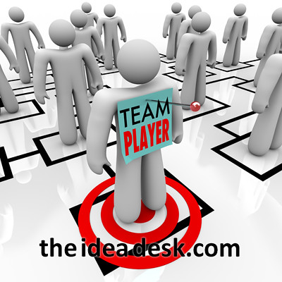 Team Player Targeted in Organizational Org Chart Teamwork