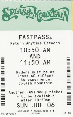 Walt Disney World - Ticket de Fast Pass