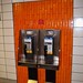 Phones in the subway station