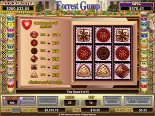 Forrest Gump bonus game