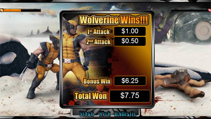 Wolverine bonus game