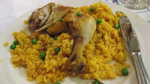 chicken and yellow rice