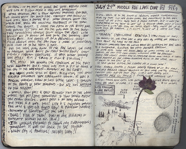 My Pacific Crest Trail Moleskine Journals | The Hike Guy – The Cramped