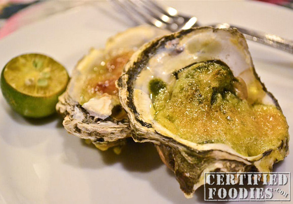 A portion of Mario's Oysters Rockefeller
