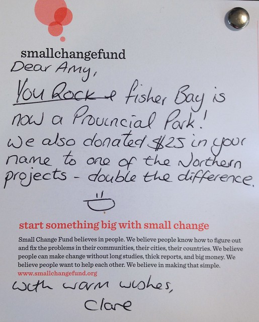 Thank You, from Small Change Fund