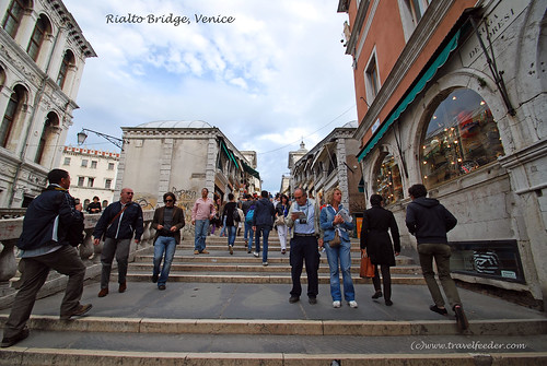 Rialto Bridge shops Venice